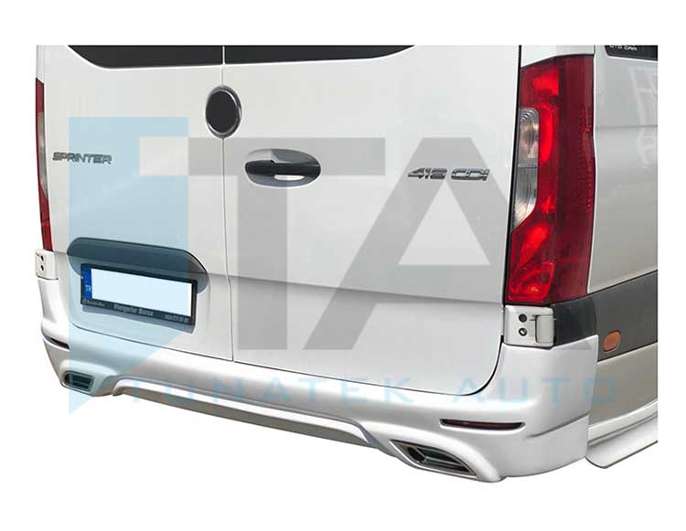 2019- Rear Bumper Cover - Double Exhaust