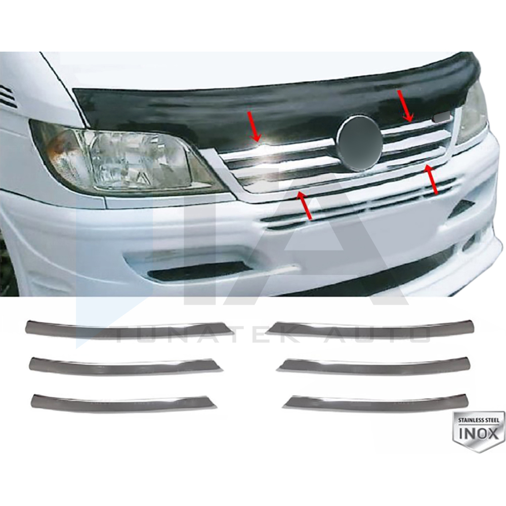 2003-2004 - Front Grille - 6 Pcs