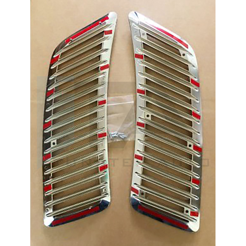 2006-2018 - Front Hood Vent Grille (Abs Chrome) - 2 Pcs