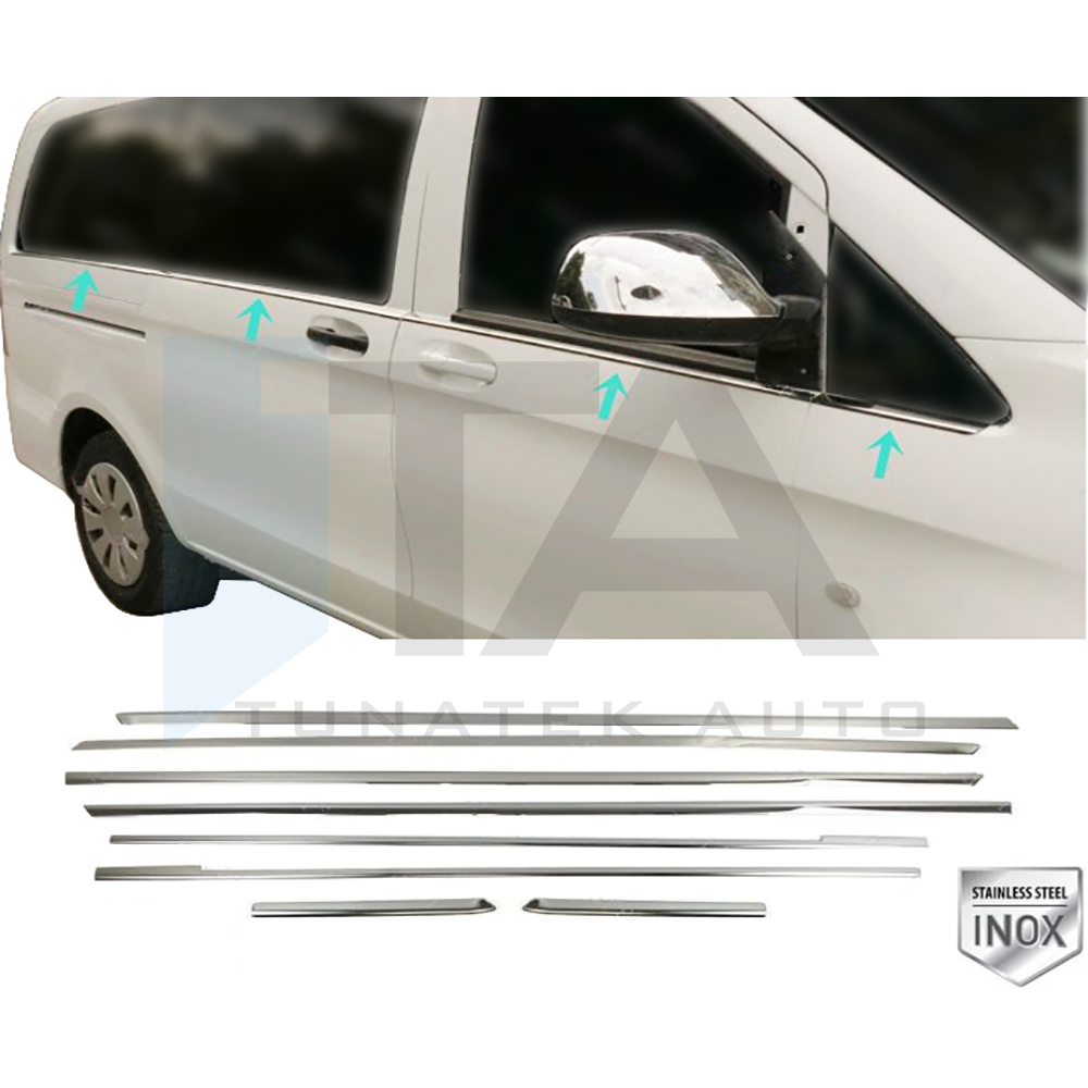 >2014 - Side Door Trim (Extra Long Sachet - Single Slider) - 8 Pcs