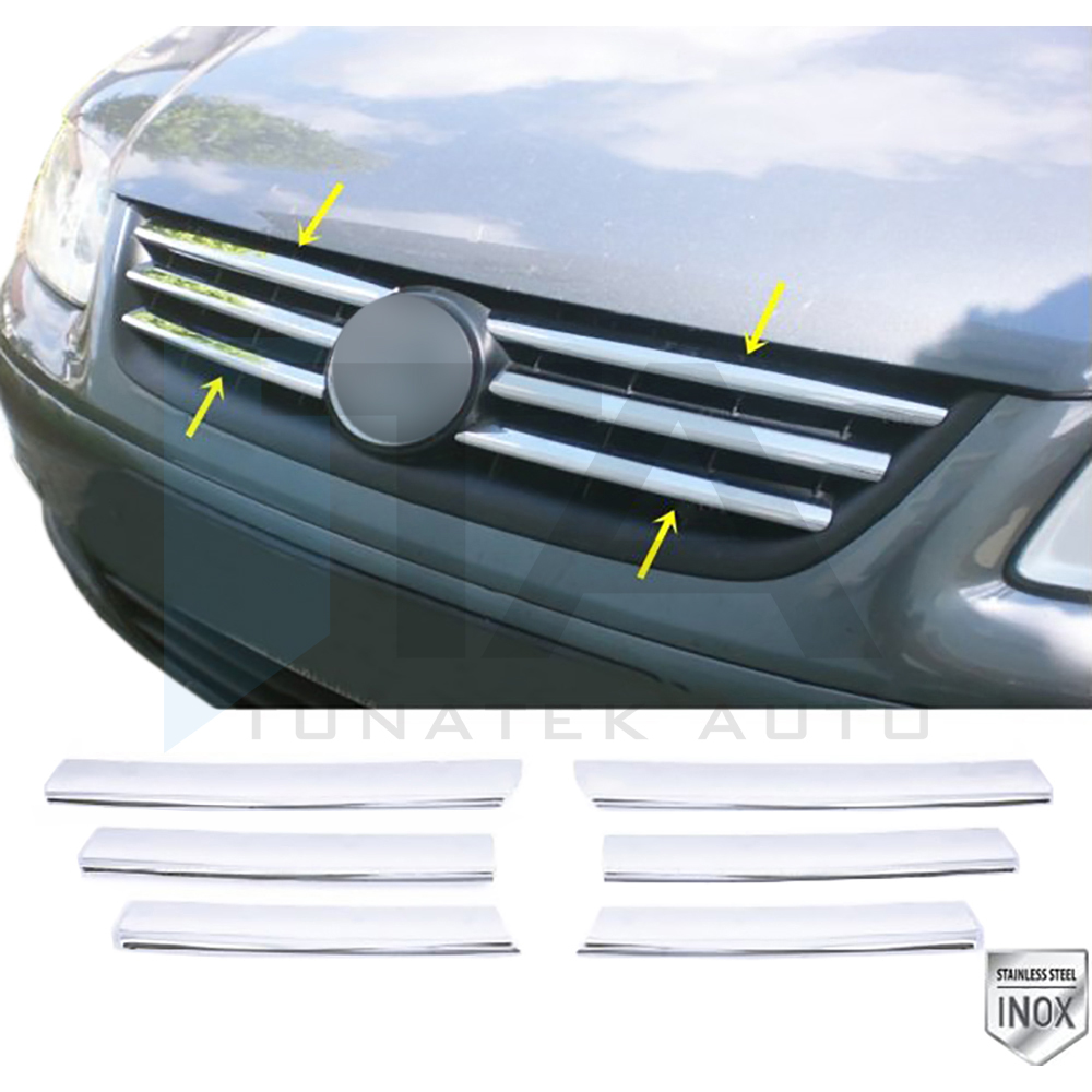 2007-2010 - Front Grille - 6 Pcs