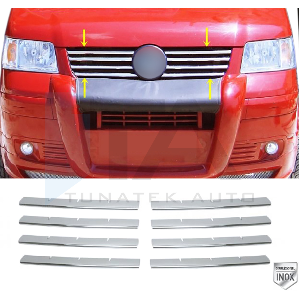 2003-2010 - Front Grille - 8 Pcs