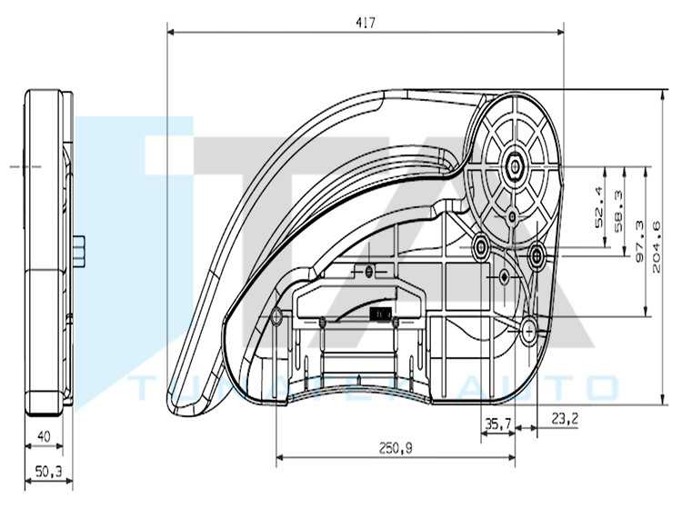 ПОДЛОКОТНИК С БОКОВОЙ КРЫШКОЙ