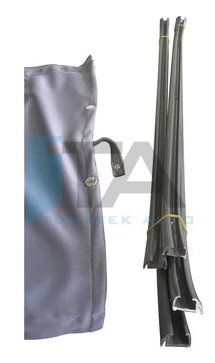 BLACKOUT LUXURY CURTAIN SET WITH RAIL