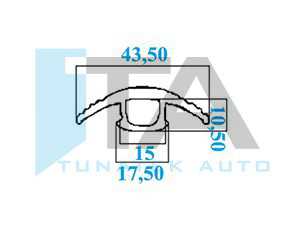Seat Rail Filling Rubber