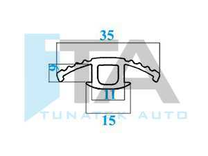 Seat Rail Filling Rubber