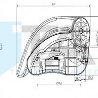 ARM REST WITH SIDE COVER CAP