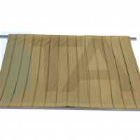 PLEATED CURTAIN SET WITH RAIL