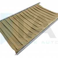 PLEATED CURTAIN SET WITH RAIL