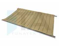 PLEATED CURTAIN SET WITH RAIL